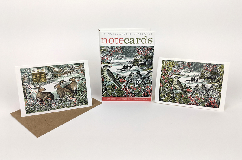 Holly Hedge & We Three Hares, Notecard Wallet