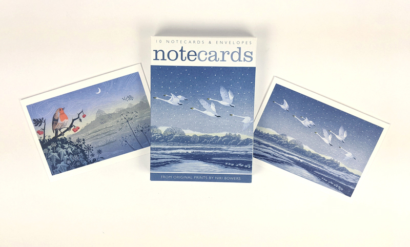 Snow Flight & Song of the Winter Solstice, Notecard Wallet - 2