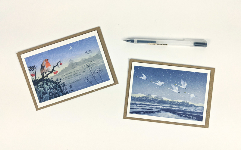 Snow Flight & Song of the Winter Solstice, Notecard Wallet - 3