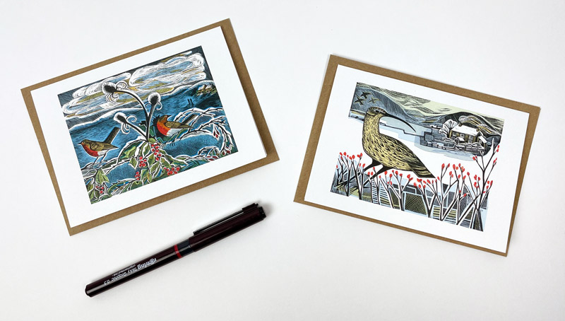 Robins and Teasels and Curlew Christmas, Notecard Wallet - 3