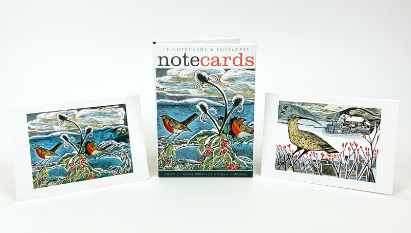 Robins and Teasels and Curlew Christmas, Notecard Wallet