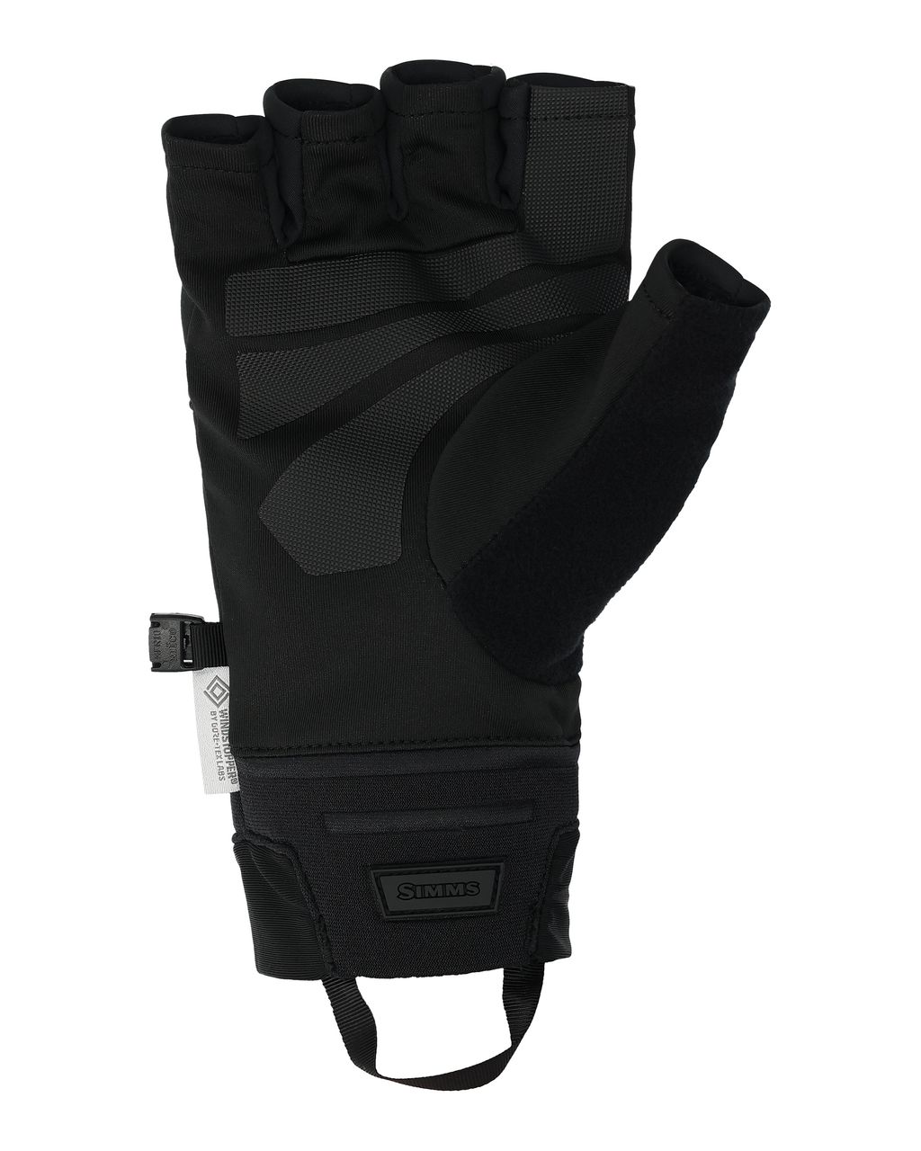 Simms Windstopper® Half-Finger Glove - Black - 2