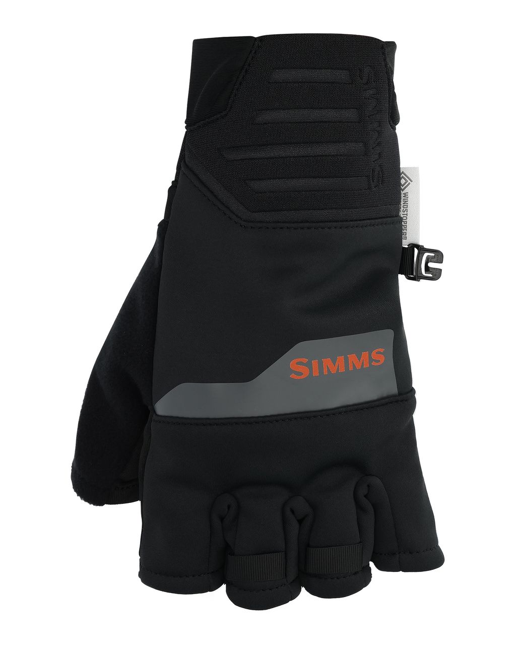 Simms Windstopper® Half-Finger Glove - Black