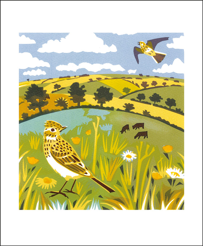 Skylarks, Greeting Card