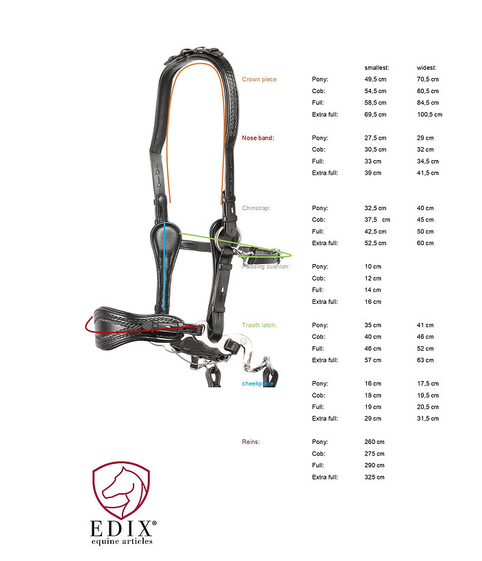 Hackamore bridle Edix© Q-Jazz Anatomical  - 11