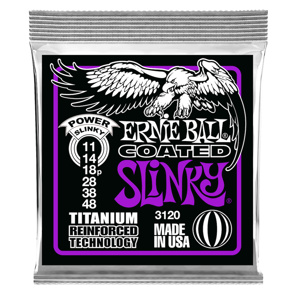 Ernie Ball EB-3120 Power Slinky Coated Titanium 011-048