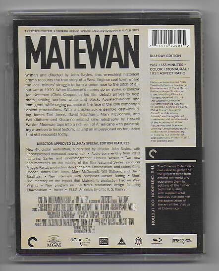 Matewan Blu-ray Criterion Collection