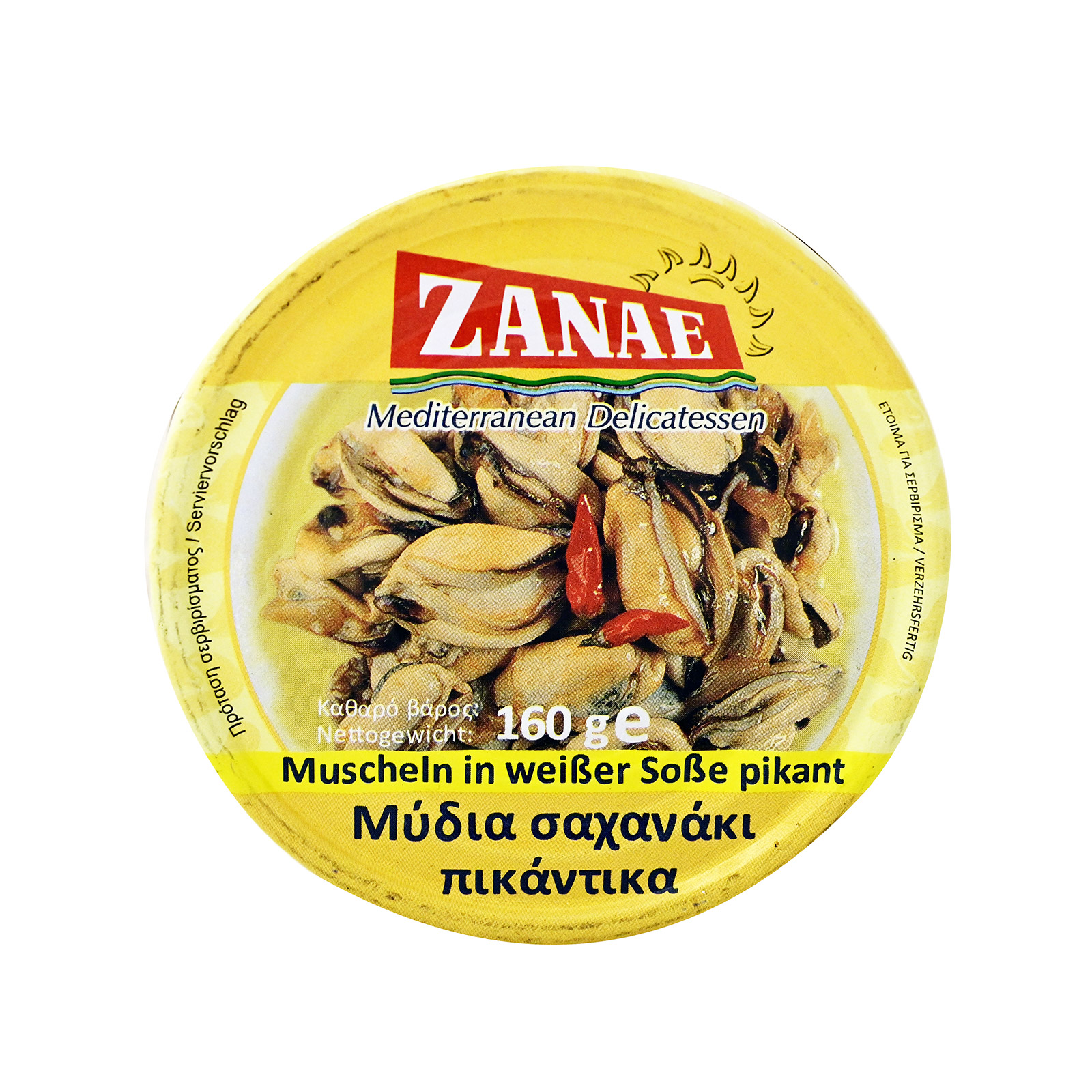 Musslor, pikant, saganaki 160g, 