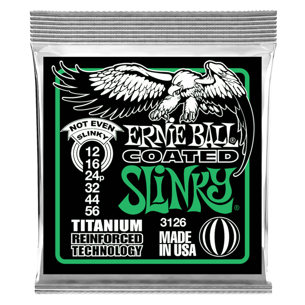 Ernie Ball EB-3126 Not Even Slinky Coated Titanium 012-056