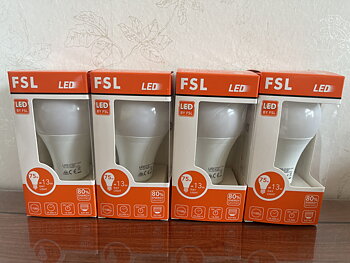 Paket 4st 13W 6500K LED-lampor  E27 Normallampa 