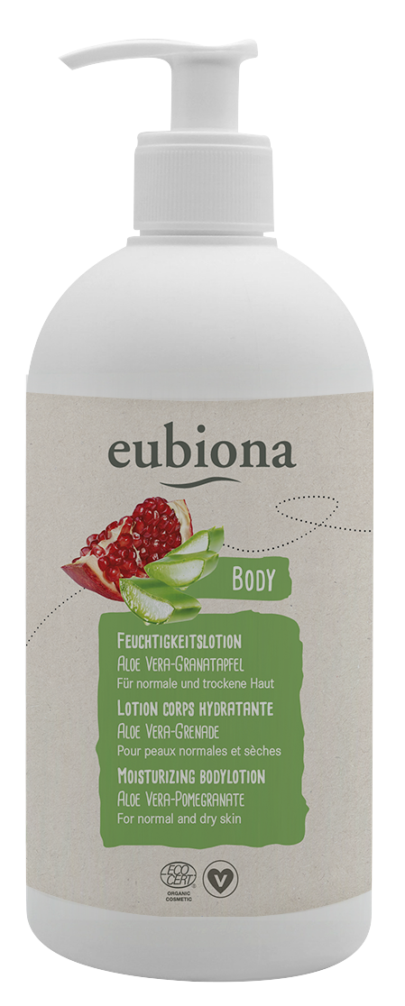 Eubiona Fuktgivande Ekologisk Bodylotion Aloe Vera & Granatäpple 500 ml