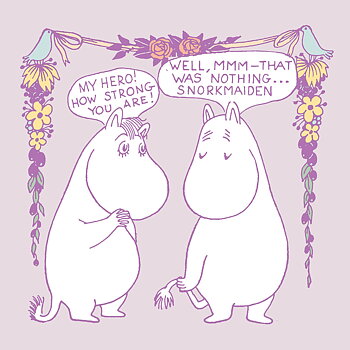 Mumin dubbelvikt kort - My Hero, fyrkantigt