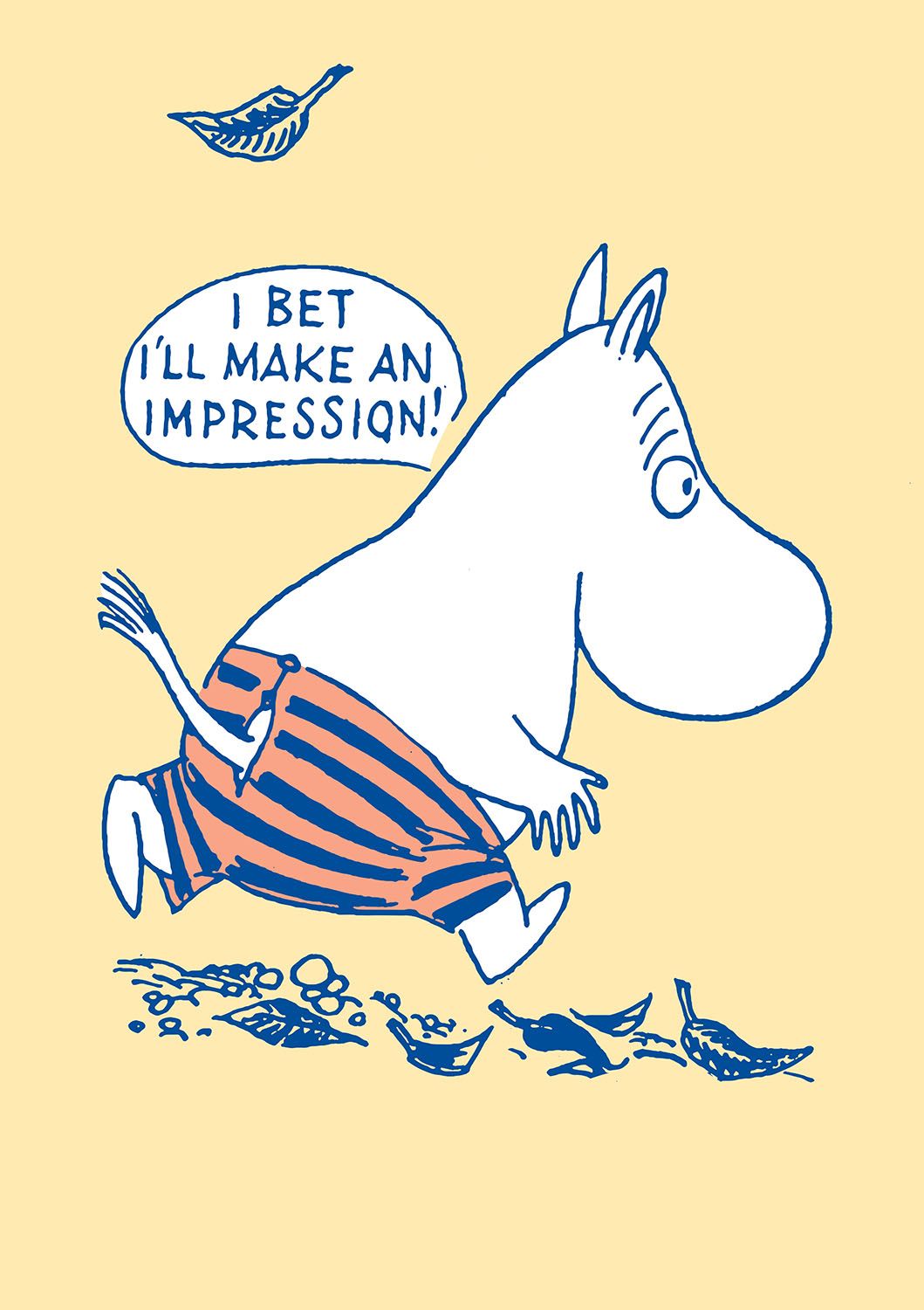 Mumin dubbelvikt kort - Make an impression