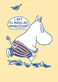 Mumin dubbelvikt kort - Make an impression