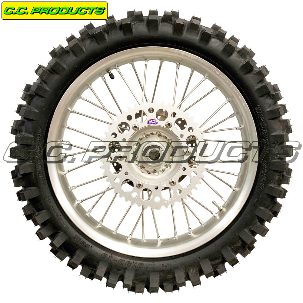 Spoke Set Kawasaki SR 250 19-inch 95-04 Rear Wheel - 2