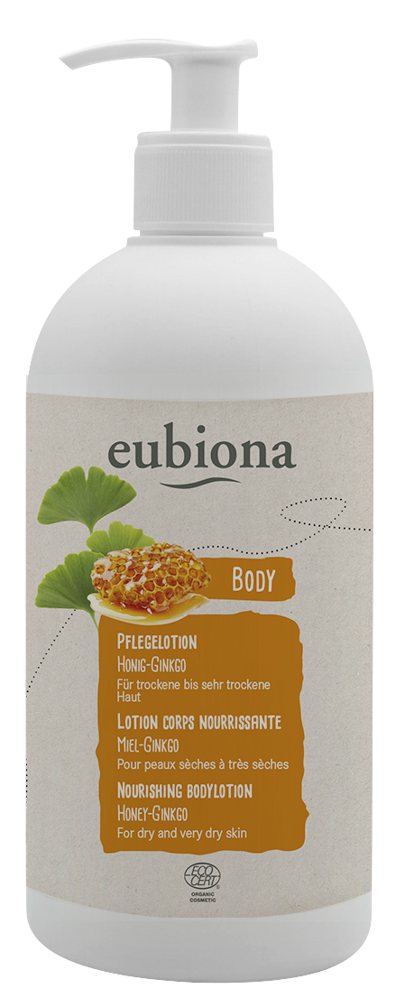 Eubiona Närande Ekologisk Body Lotion Honung & Ginkgo 500 ml