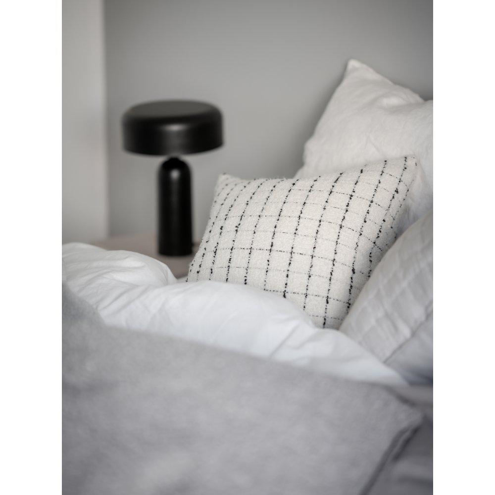 Kuddfodral Karl svart och vit 45x45 cm, Svanefors - 3