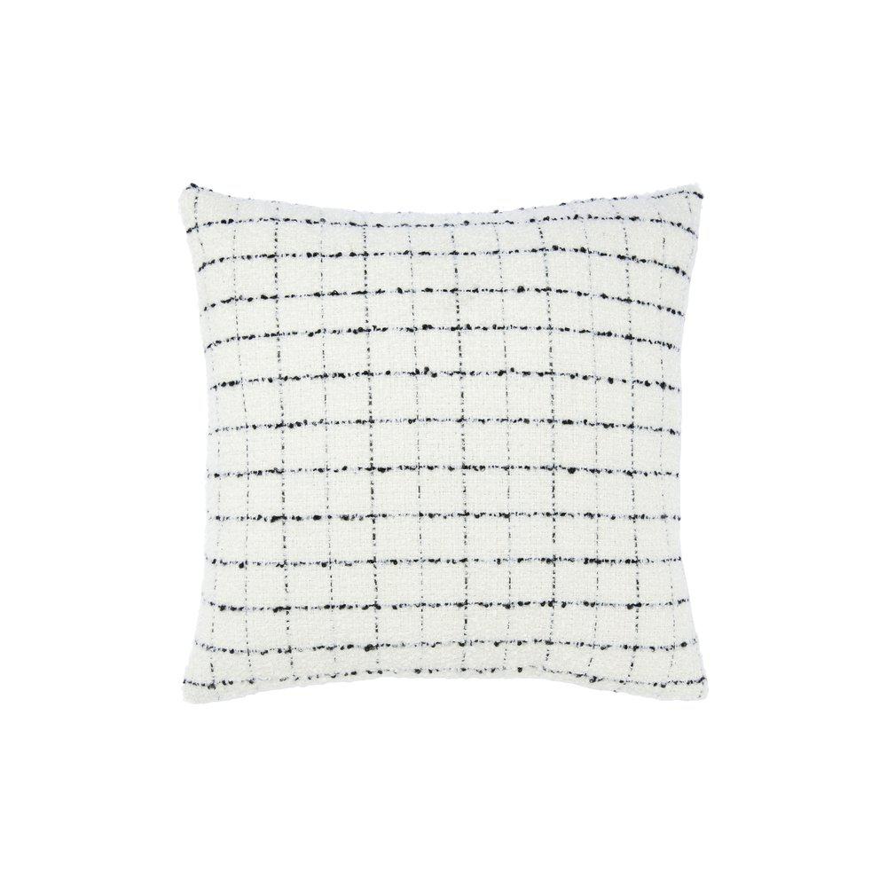 Kuddfodral Karl svart och vit 45x45 cm, Svanefors