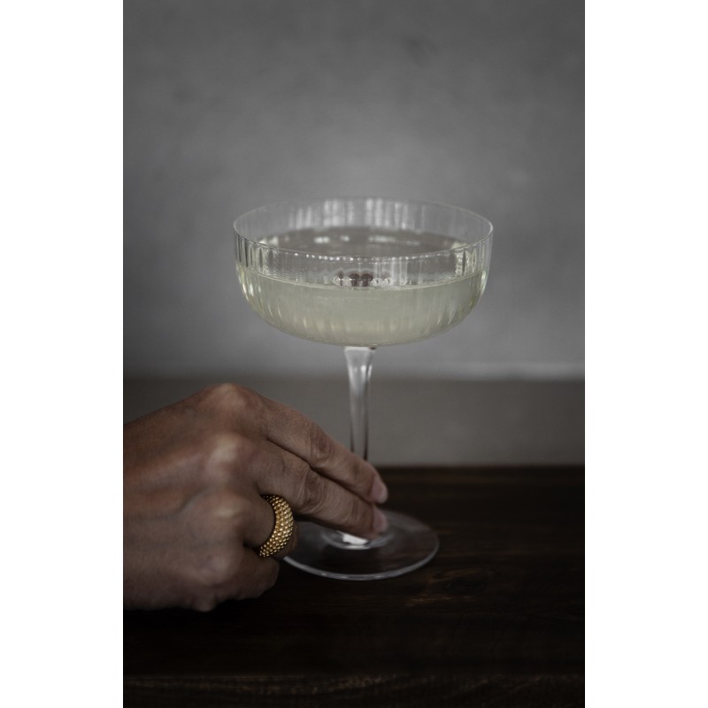 ERNST Coctailglas "räfflade" 20 cl 2-pack - 3