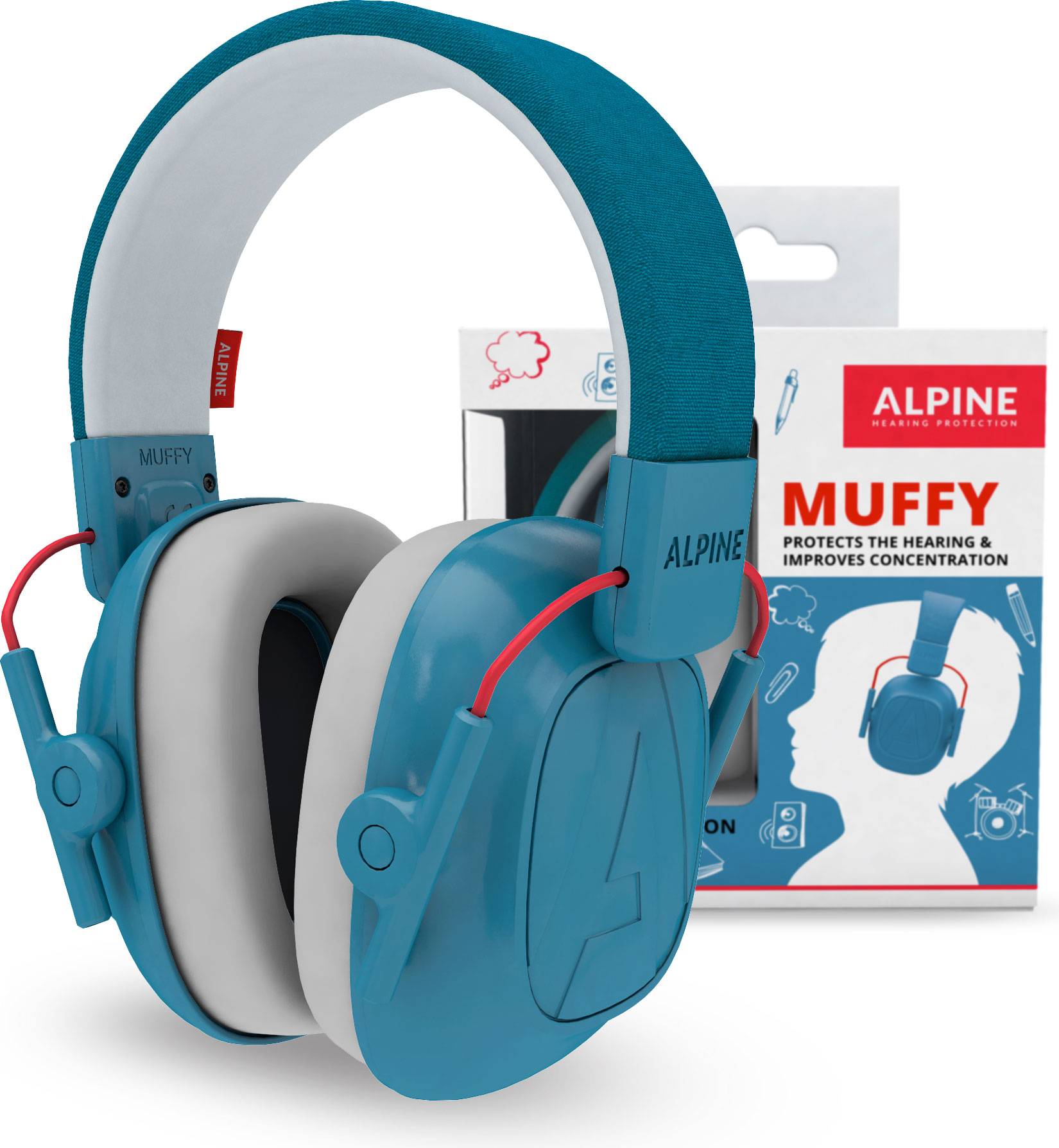 Alpine Muffy Kids Blue - earmuffs for kids blue
