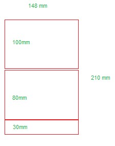Laser A5 148x210 mm kuittausosalla 1000  arkkia per laatikko (1000 tarraa)