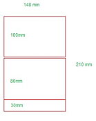 Laser A5 148x210 mm kuittausosalla 1000  arkkia per laatikko (1000 tarraa)