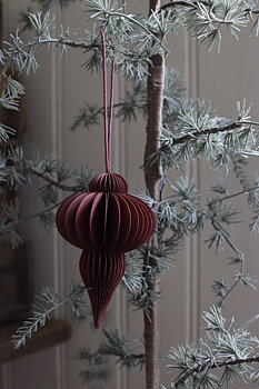 JULGRANSDEKORATION - PAPPERSFIGUR RÖD