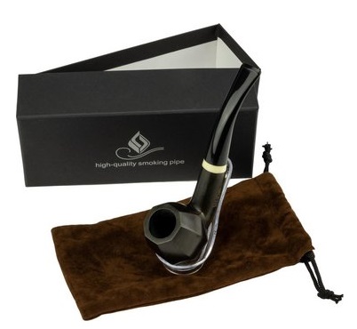 Mr Pipe Bill Redwood Dark Brown Presentask