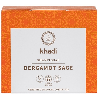Shanti Soap Bergamot Sage100g, Khadi