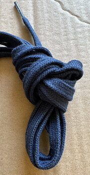 Skosnören 120  cm, mörkblå