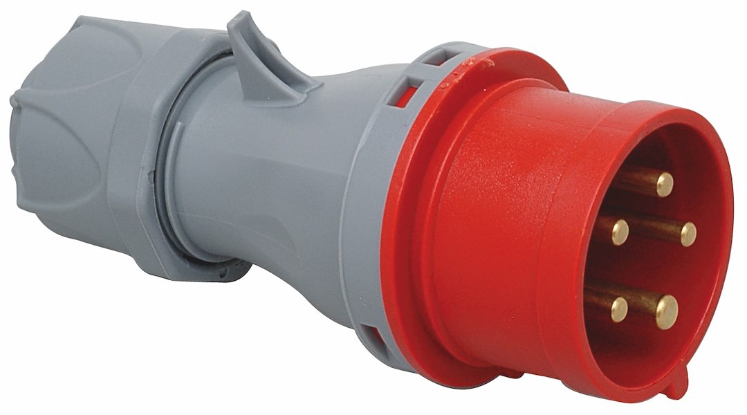 Stickpropp, 32A, 3P+N+J, 6H, 400V IP44