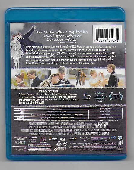 Restless Blu-ray + DVD
