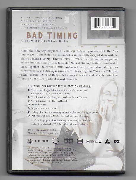 Bad Timing DVD Criterion Collection