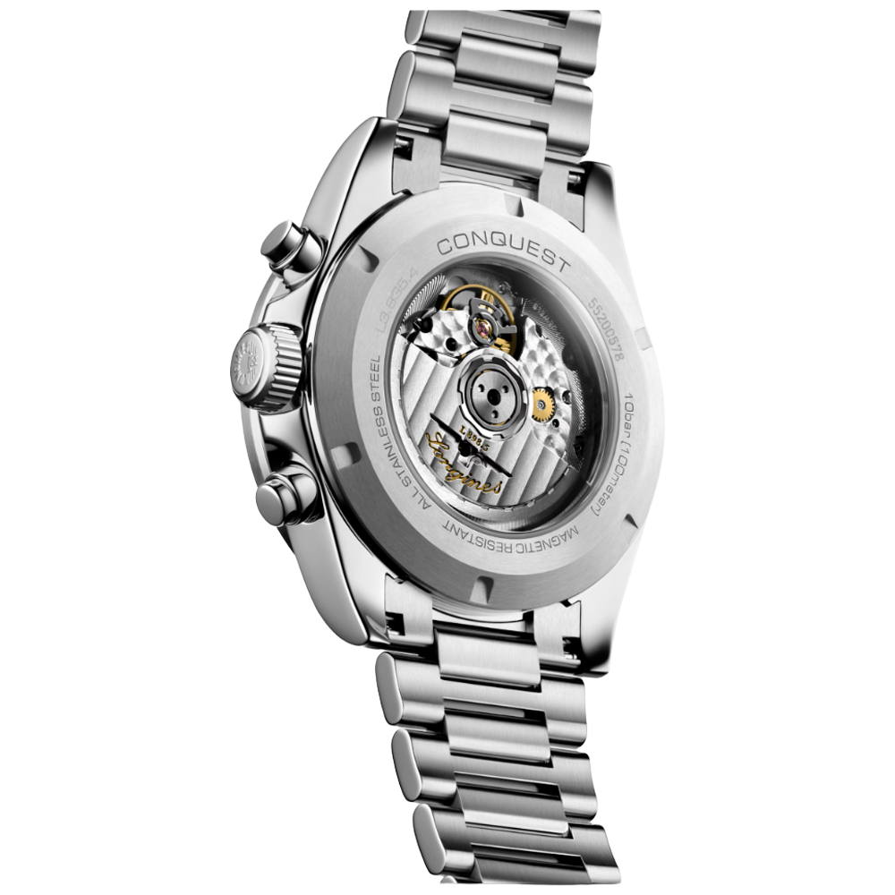 L3.835.4.72.6 Longines Conquest Chronograph silver 42