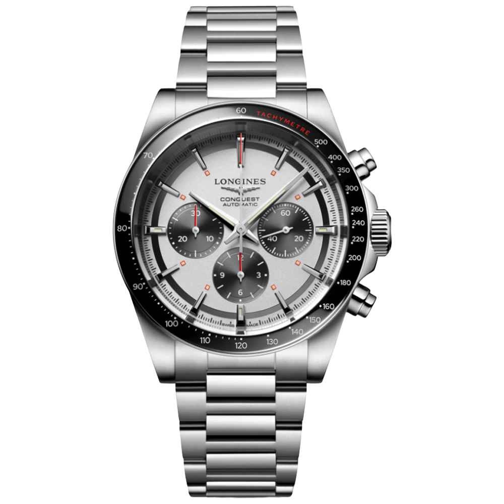 L3.835.4.72.6 Longines Conquest Chronograph silver 42
