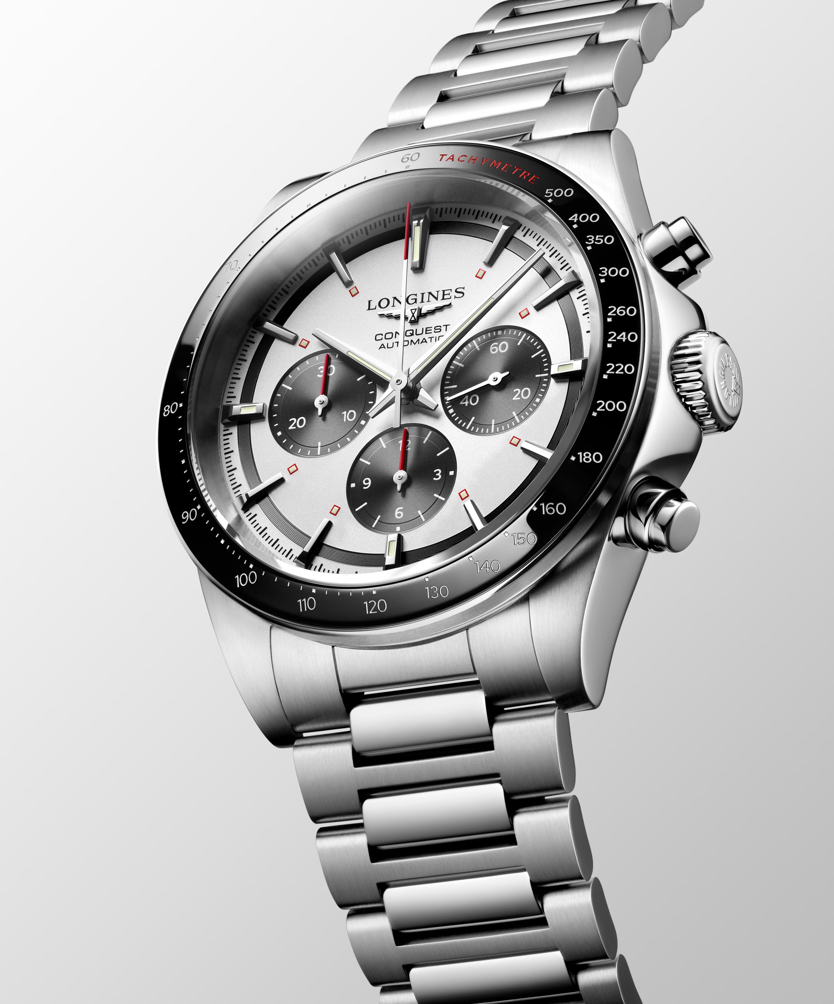 L3.835.4.72.6 Longines Conquest Chronograph silver 42