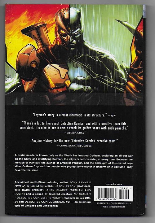 Batman - Detective Comics: Volume 4 - The Wrath HC NM-