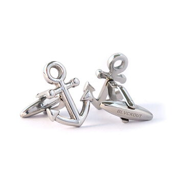 BLVACKOUT -Monaco Cufflinks -Silver