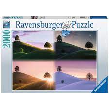 Atmospheric Trees And Mountains 2000 Bitar Ravensburger - 2