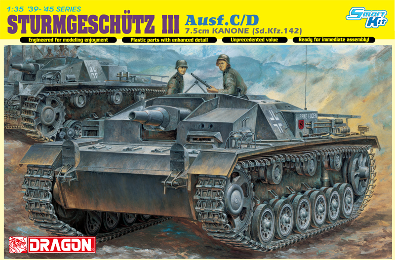 1/35 STURMGESCHUTZ 7.5cm KANONE (Sd.Kfz.142) Ausf.C/D (Smart Kit)
