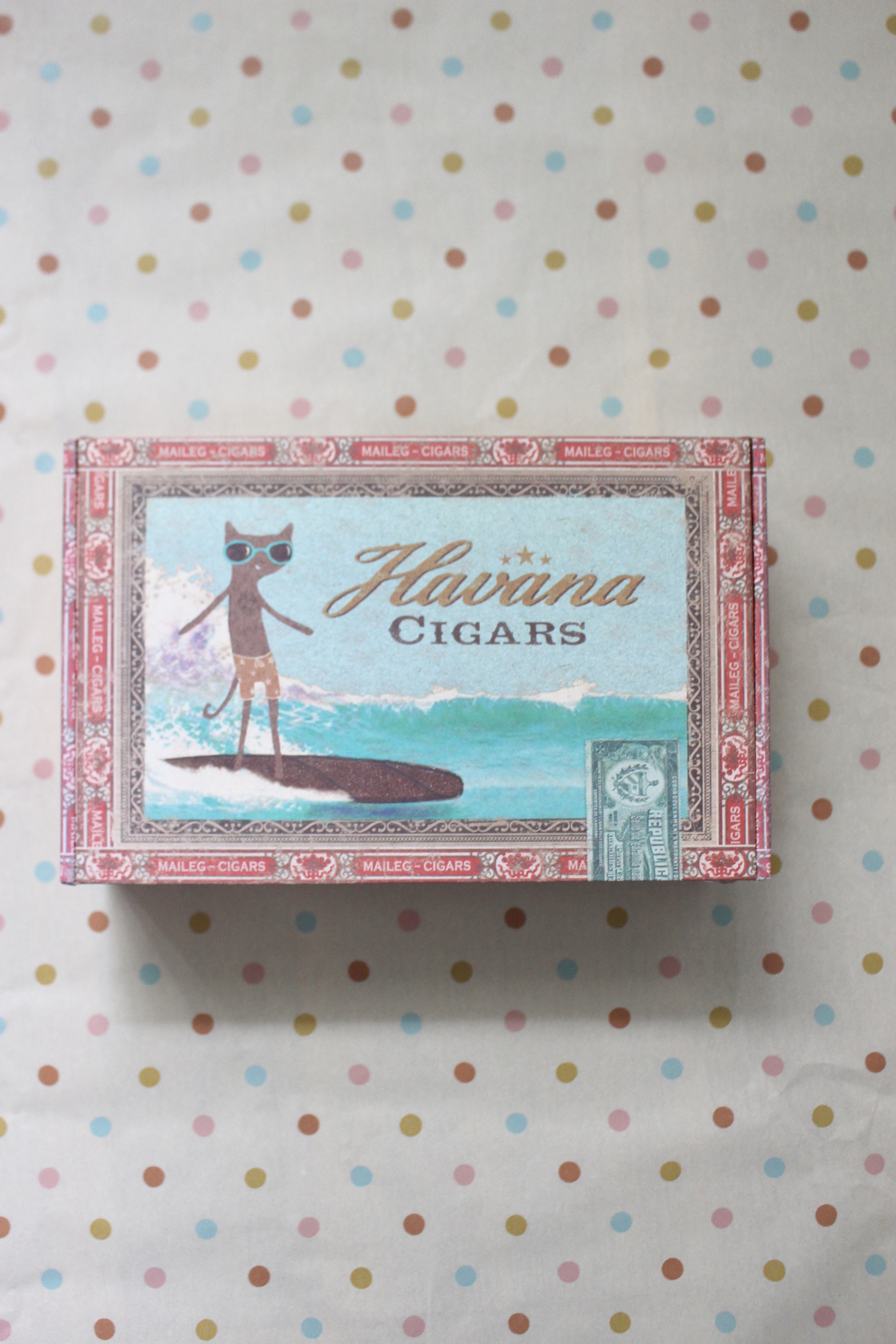 Cigarrlåda med mamma och pappa - 3