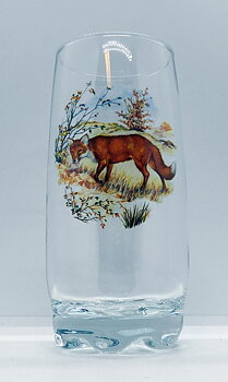 Nordiska Djur Glas, All glas 39 cl. Räv / Fox