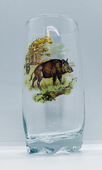 Nordiska Djur Glas, All glas 39 cl. Vildsvin