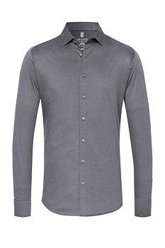 Skjorta i jersey slim fit. Märke  DESOTO, färg grå