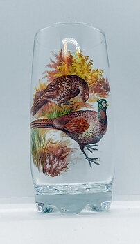 Nordiska Djur Glas, All glas 39 cl. Stor Fasaner