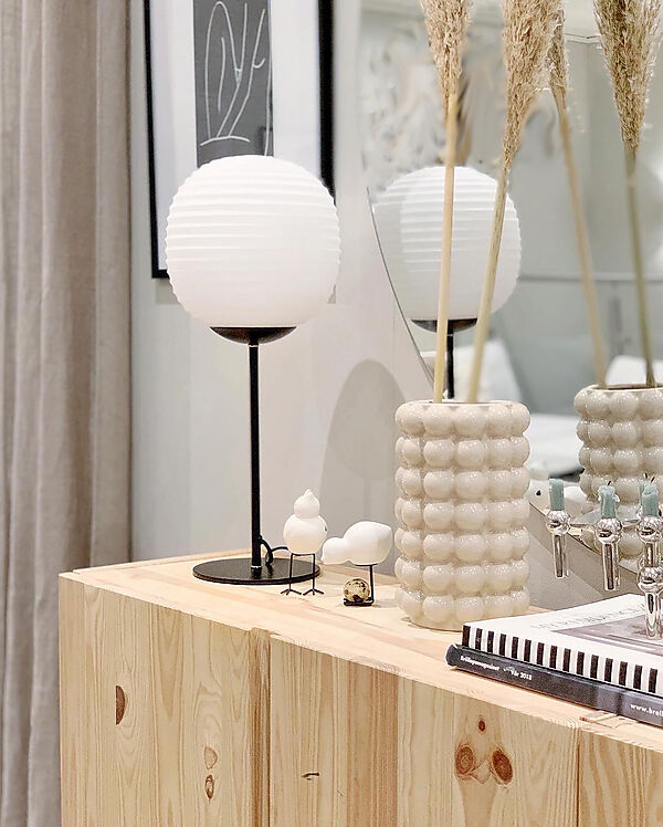 RILLE bordlampa, svart/opal - Aneta Lighting - 2