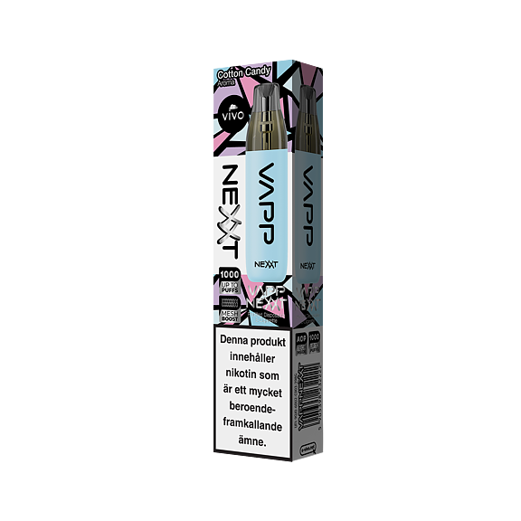 Vivo Nexxt VAPP Engångspod Cotton Candy Mesh-Coil