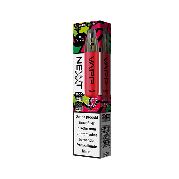 Vivo Nexxt VAPP Engångspod  Strawberry Kiwi Mesh-Coil