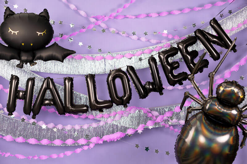 Ballonggirlang Halloween Svart  - 3