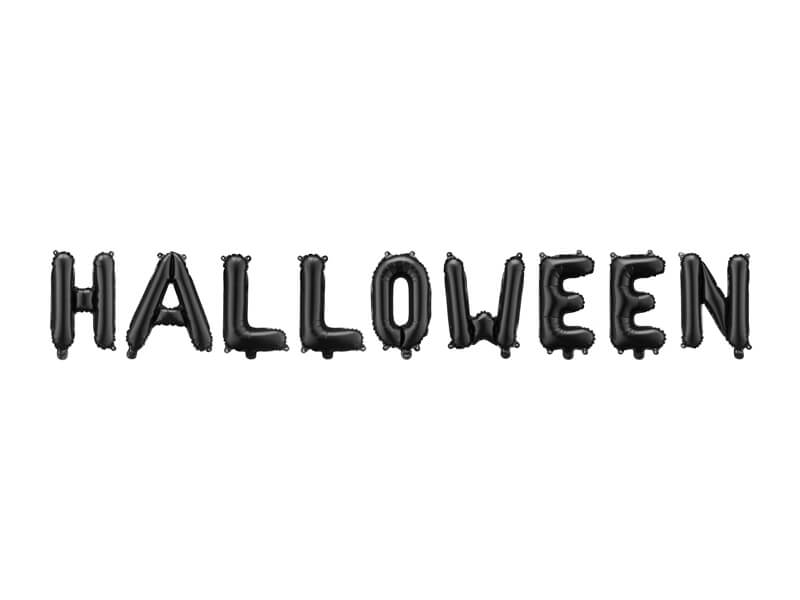 Ballonggirlang Halloween Svart 